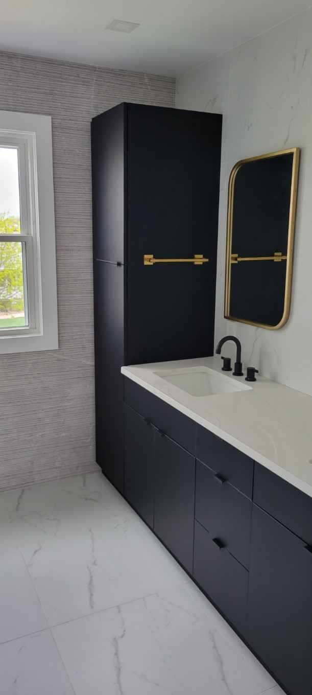 Bathroom renovation detail